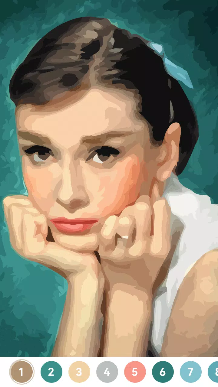 Celebrity Paint by Number Game Captura de pantalla 1