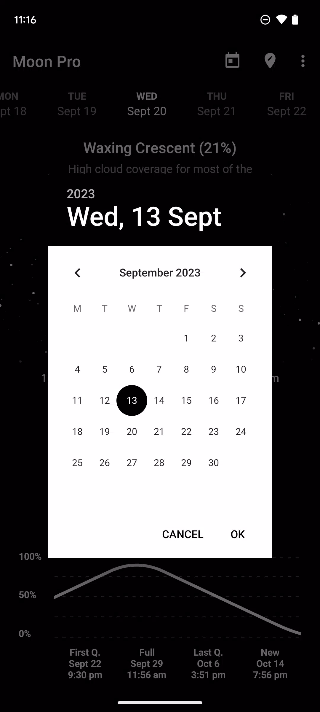 My Moon Phase Captura de pantalla 2