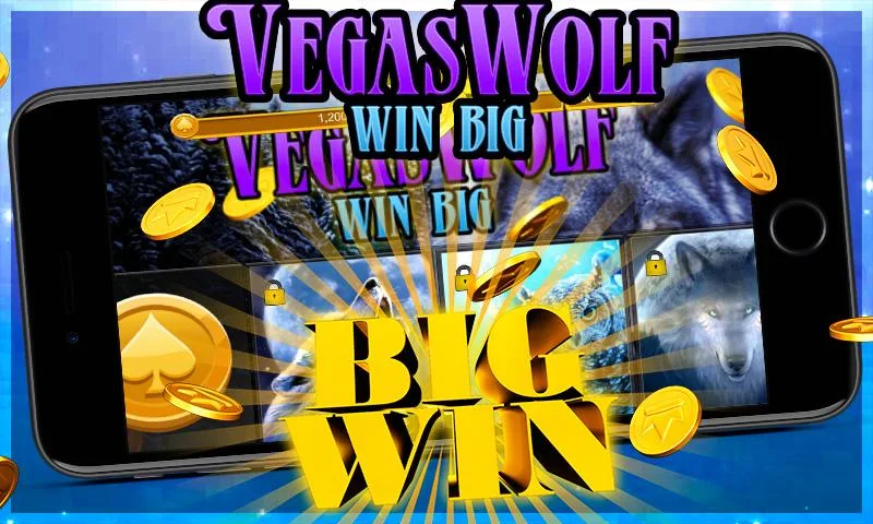 Vegas Wolf - Win Big Lucky Winter Slots Скриншот 1