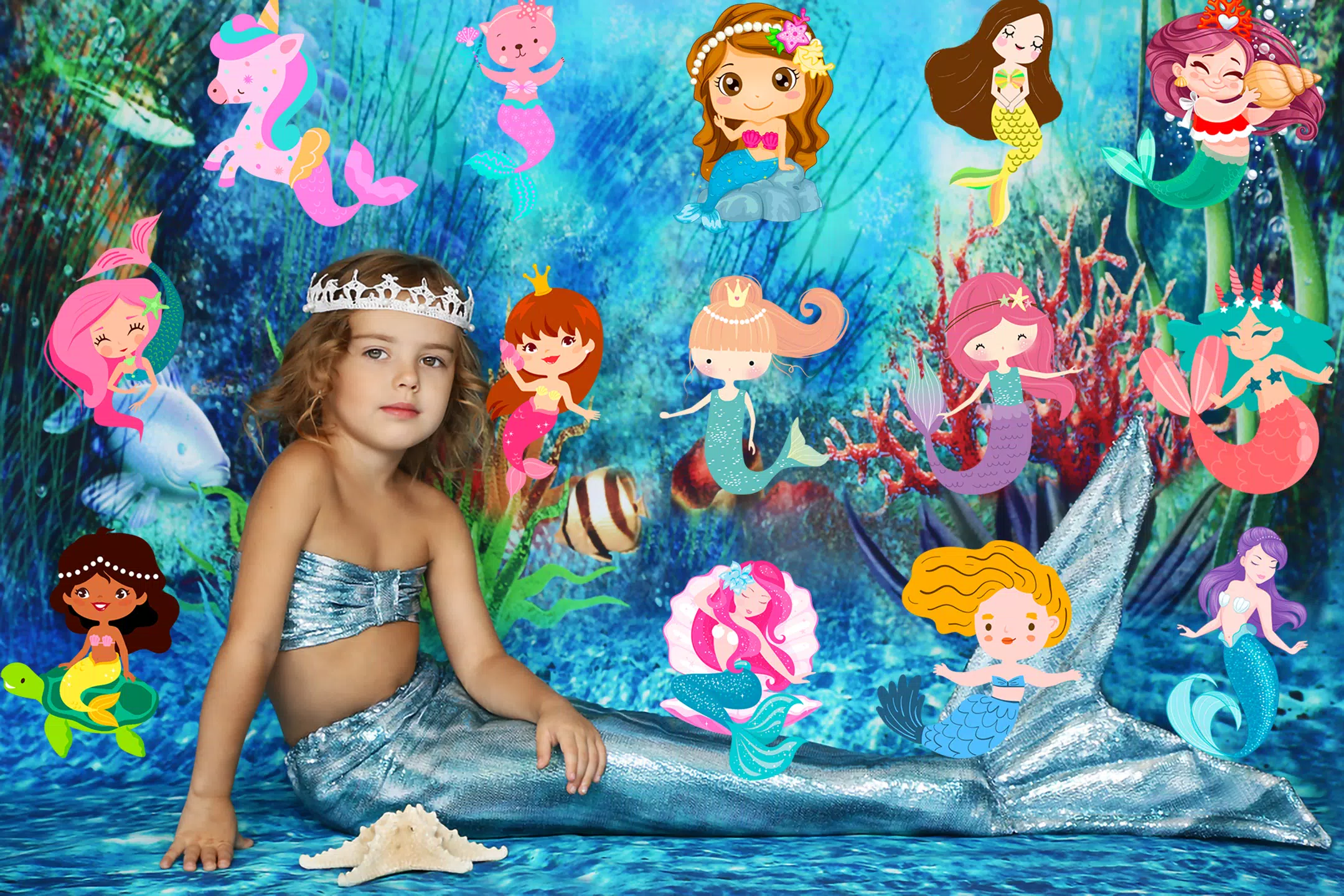 Mermaid Magic Photo Editor 螢幕截圖 1