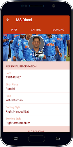 Live Cricket Score & News应用截图第0张