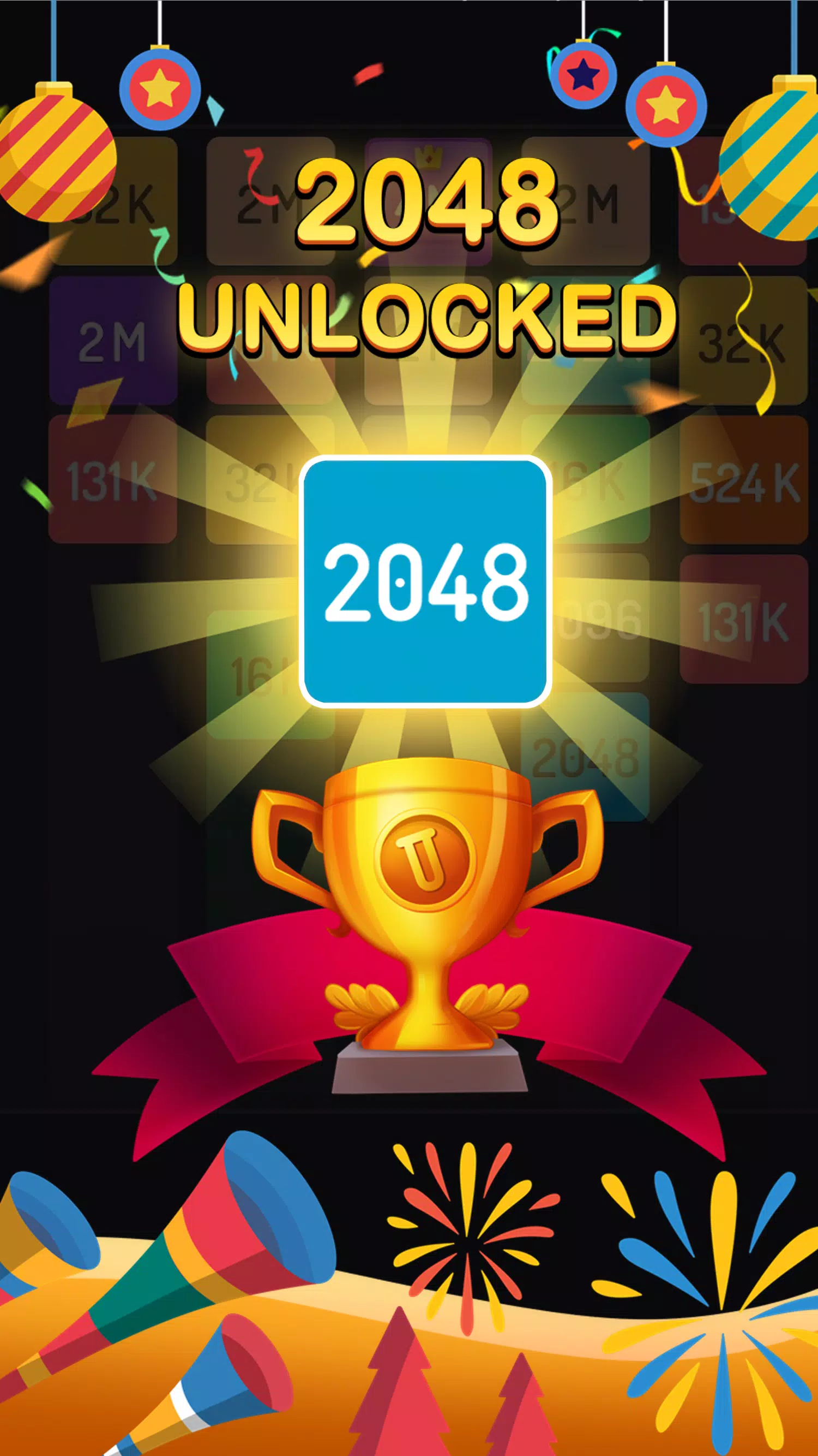 2048 Merge Games - M2 Blocks Capture d'écran 1