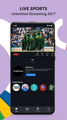 Tamasha: Live Cricket, EPL 螢幕截圖 0
