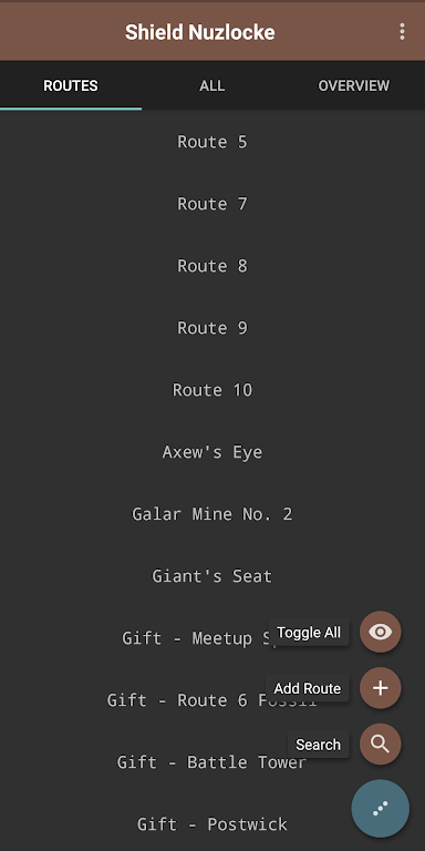 Route Chart - Nuzlocke Tracker - No Ads 螢幕截圖 1
