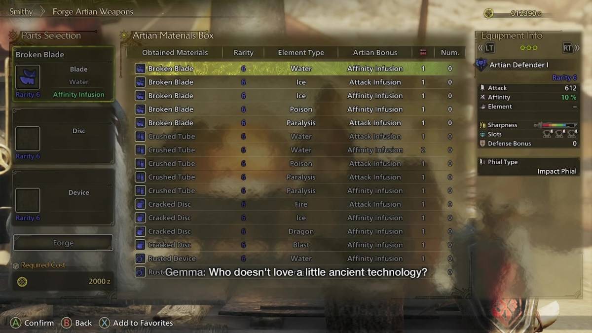 Monster Hunter Wilds Artian Weapons