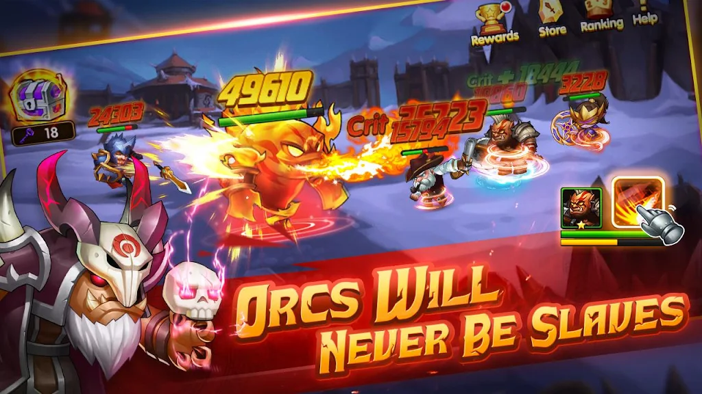 Magic Orcs: Free Battle RPG 스크린샷 3