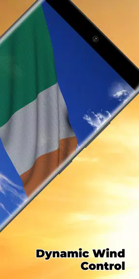 Ireland Flag Live Wallpaper Скриншот 1