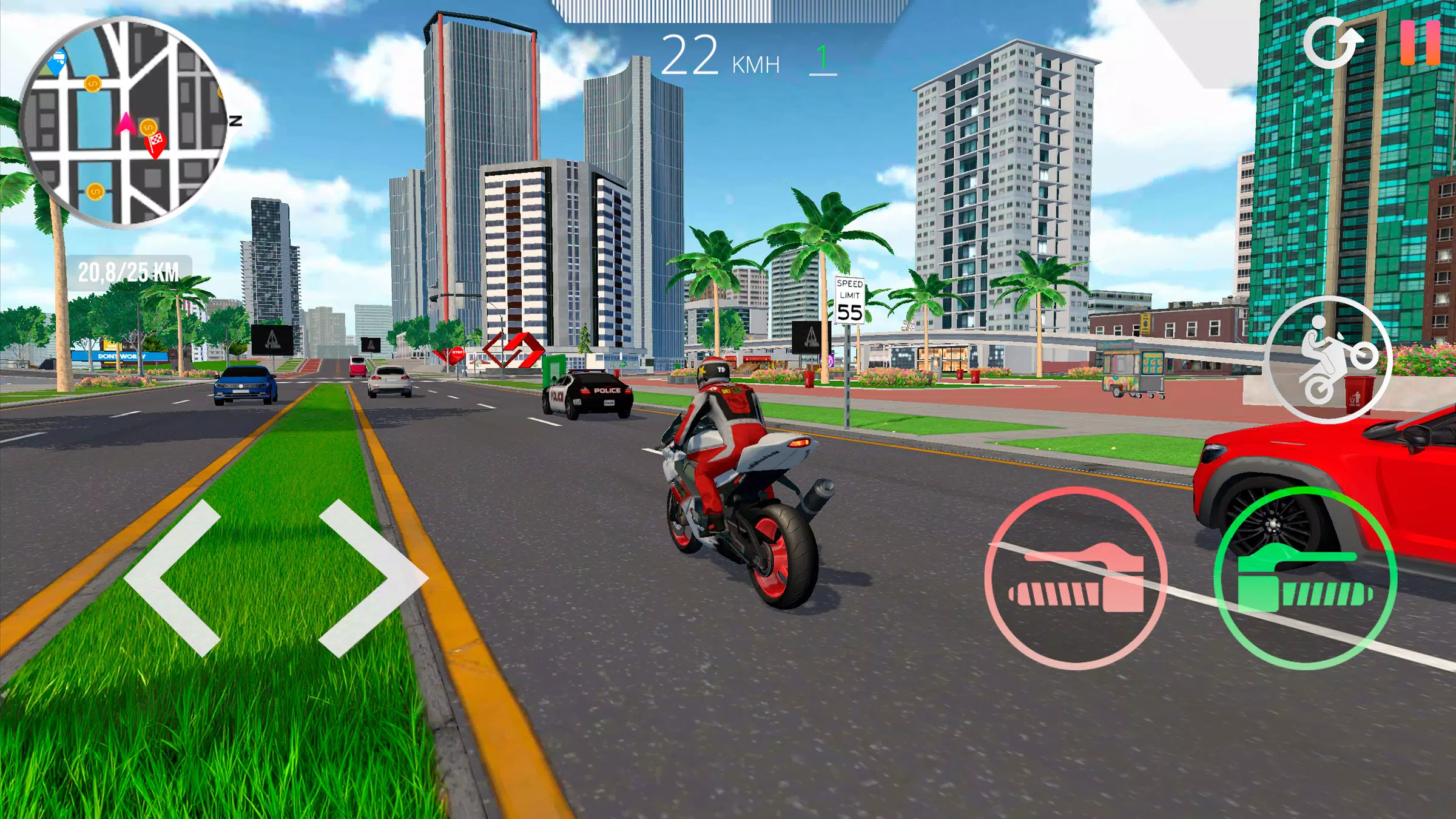 Motorcycle Real Simulator Tangkapan skrin 3