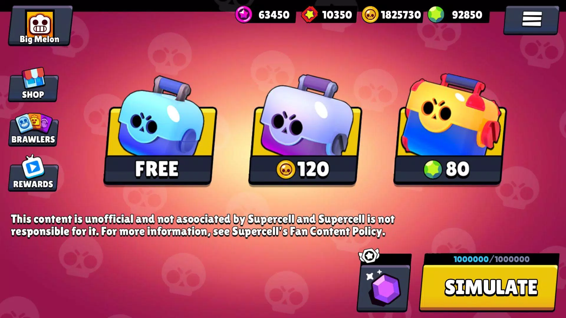 Box Simulator for Brawl Stars 螢幕截圖 0