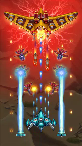 Sky Raptor: 射擊飛機遊戲 螢幕截圖 1