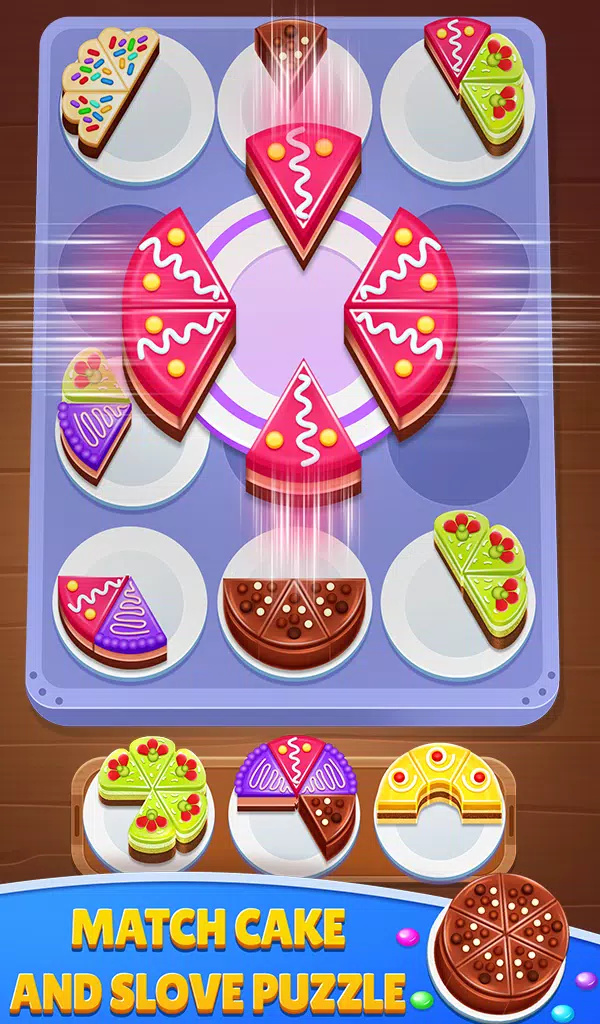 Cake Sort 3d - Match and Merge Capture d'écran 2