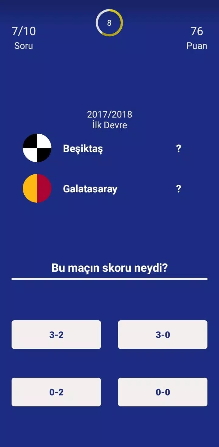 Türkiye Süper Ligi Bilgi Oyunu 螢幕截圖 3
