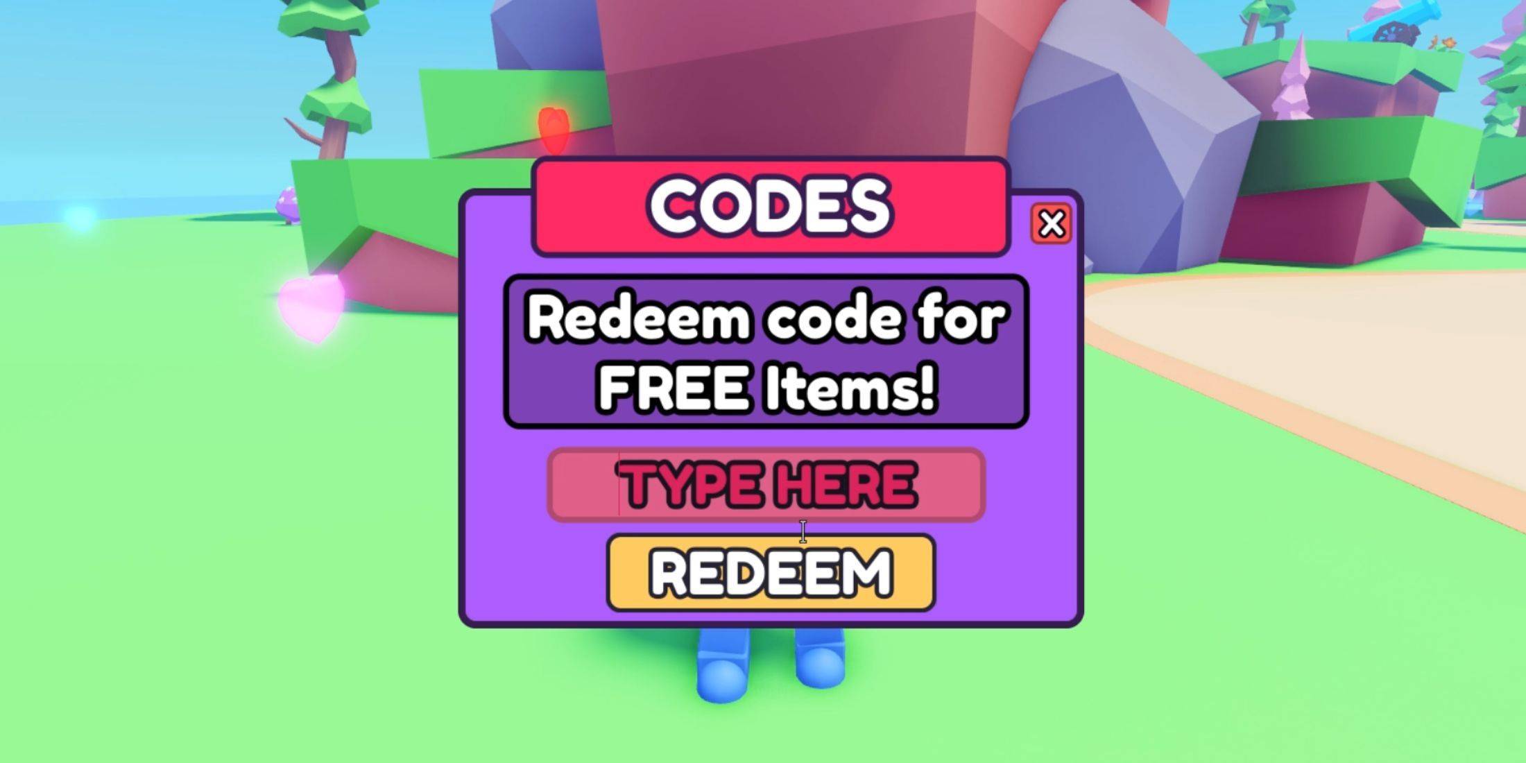 Collect for UGC Code Redemption Menu