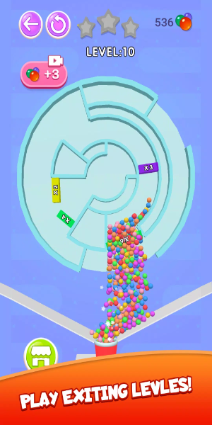 Maze Ball Mania Puzzle Game 螢幕截圖 1