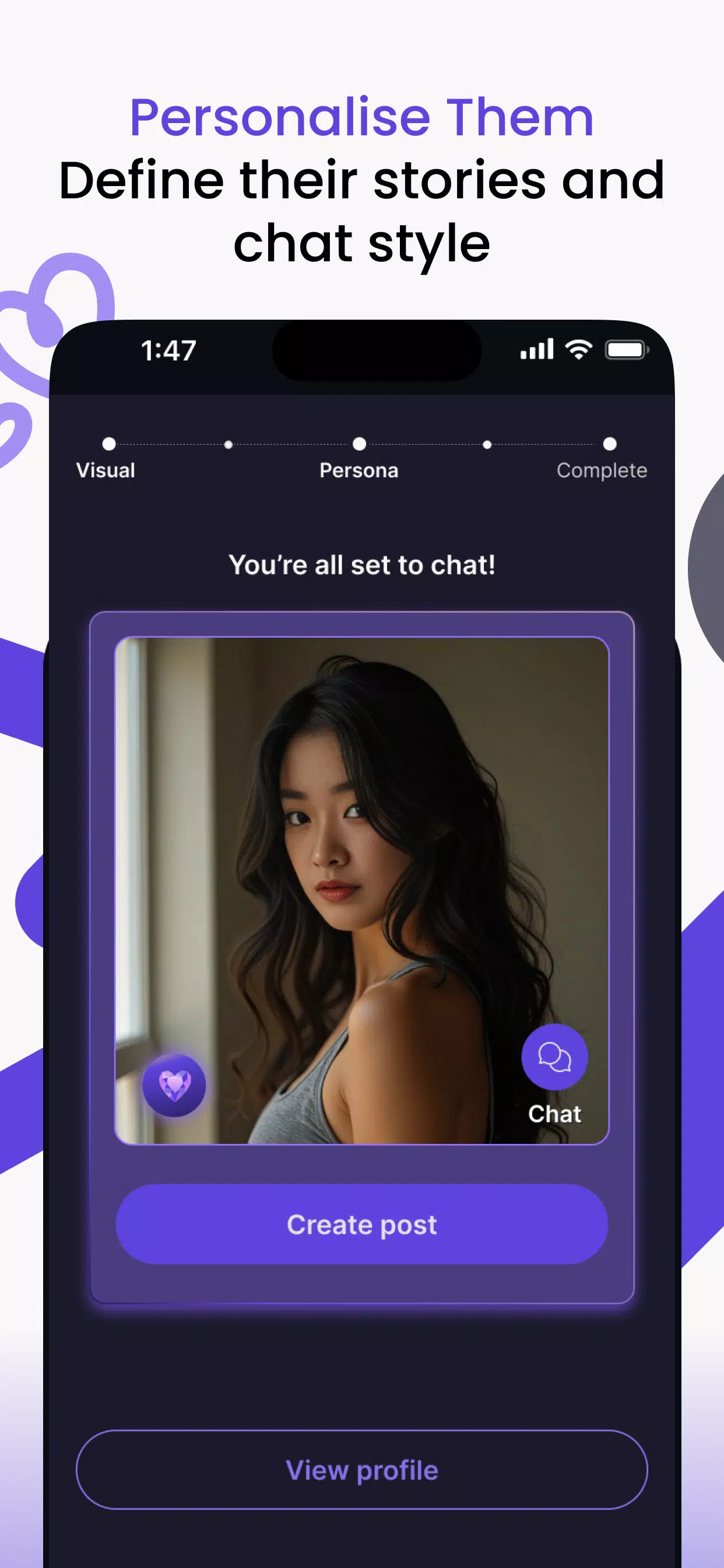Vaib: AI Character Chat Capture d'écran 2