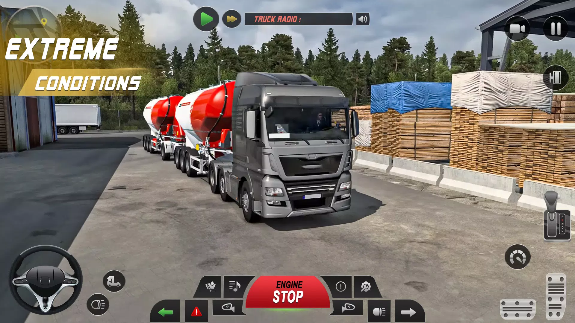 Euro Truck Driving Game 3d Captura de pantalla 1