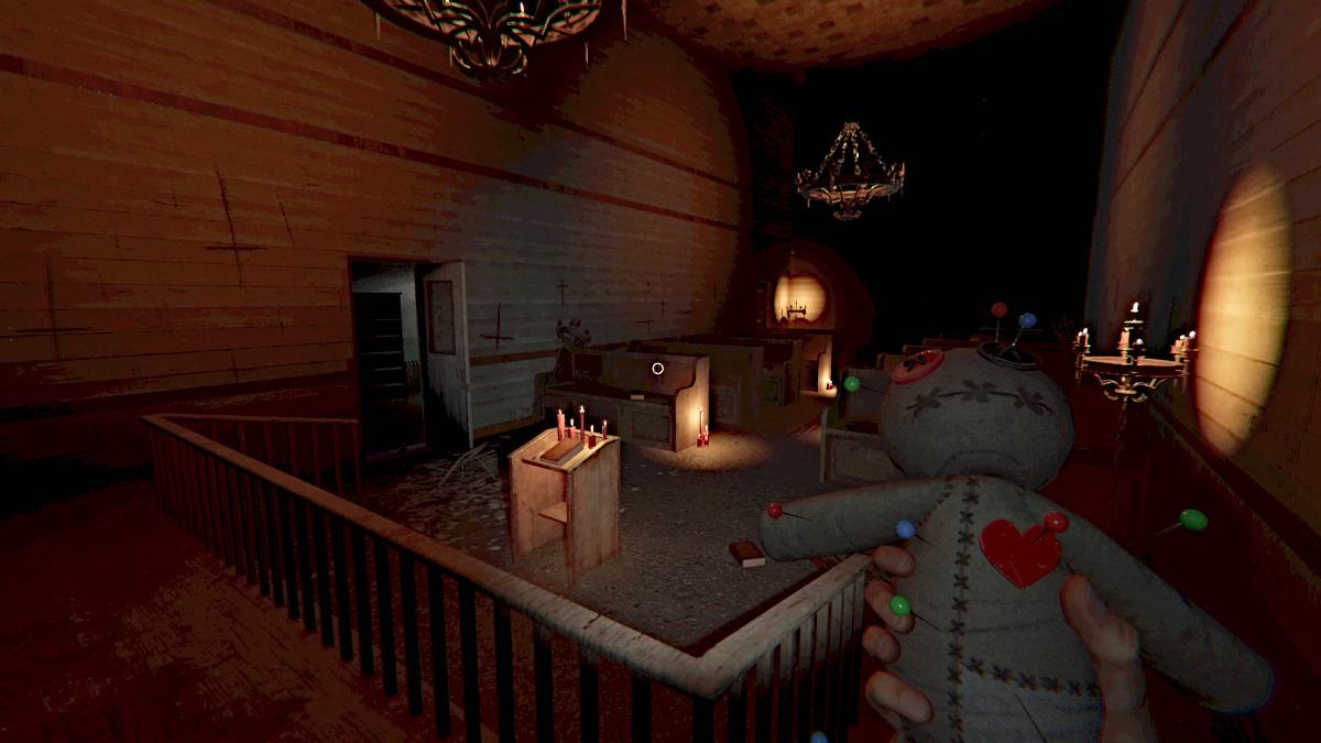 Voodoo -Puppe in Phasophobie als Teil eines Artikels über verfluchte Objekte.