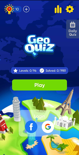 Geo Quiz: World Geography, Maps & Flags Trivia 螢幕截圖 0