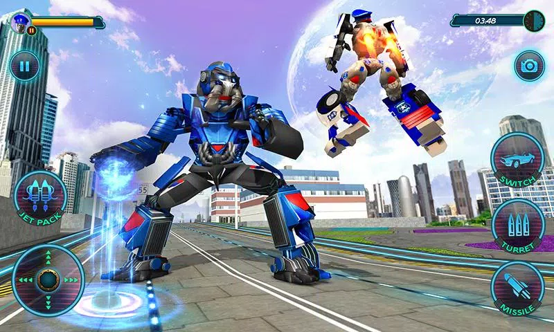 US Police Robot Car Revenge 螢幕截圖 2