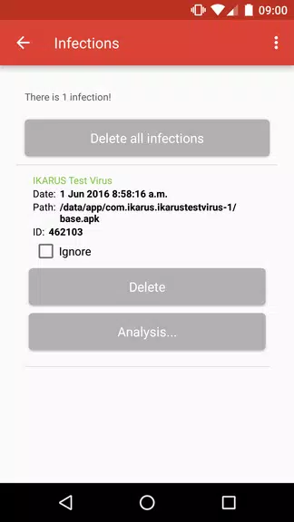 IKARUS TestVirus ဖန်သားပြင်ဓာတ်ပုံ 2