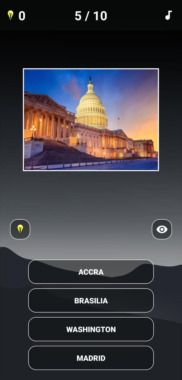 Capital Cities Quiz 螢幕截圖 3