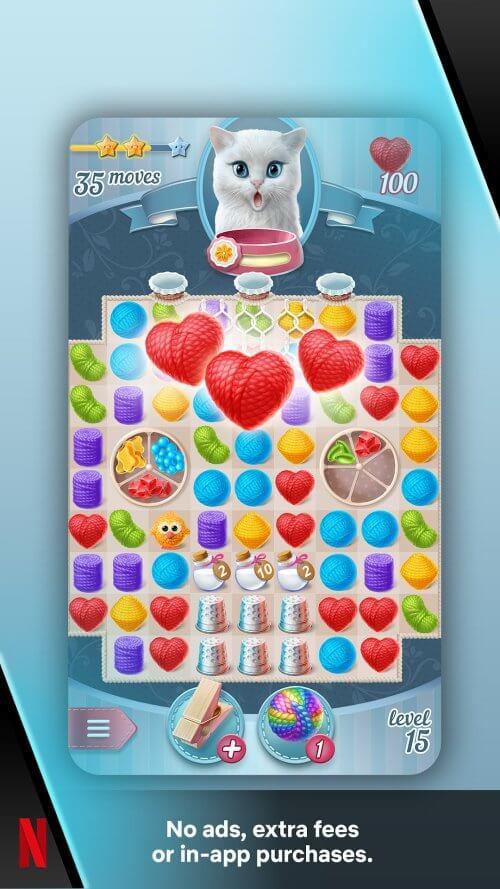 Knittens: Match 3 Puzzle ဖန်သားပြင်ဓာတ်ပုံ 0
