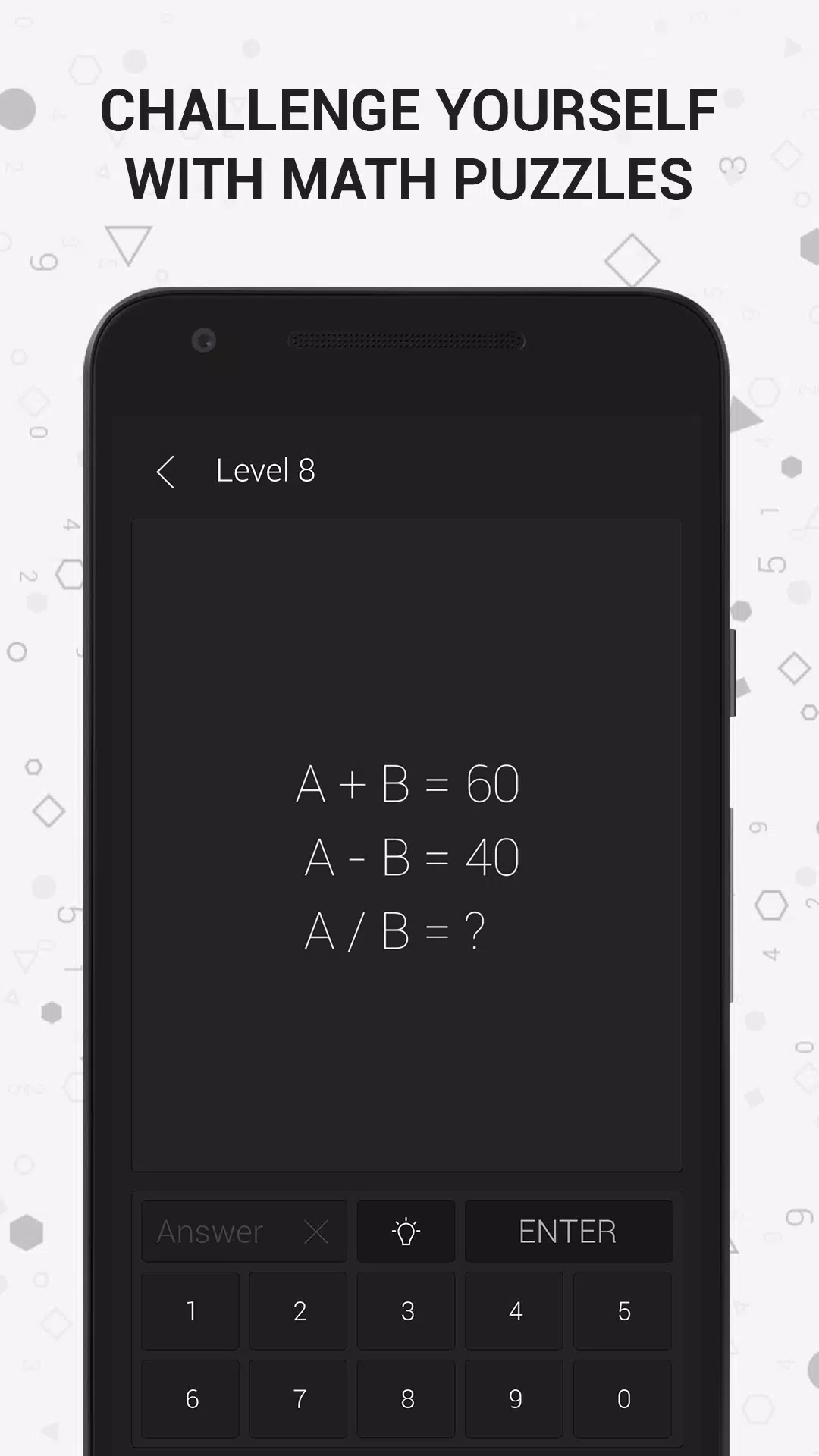 Math | Riddle and Puzzle Game 螢幕截圖 0