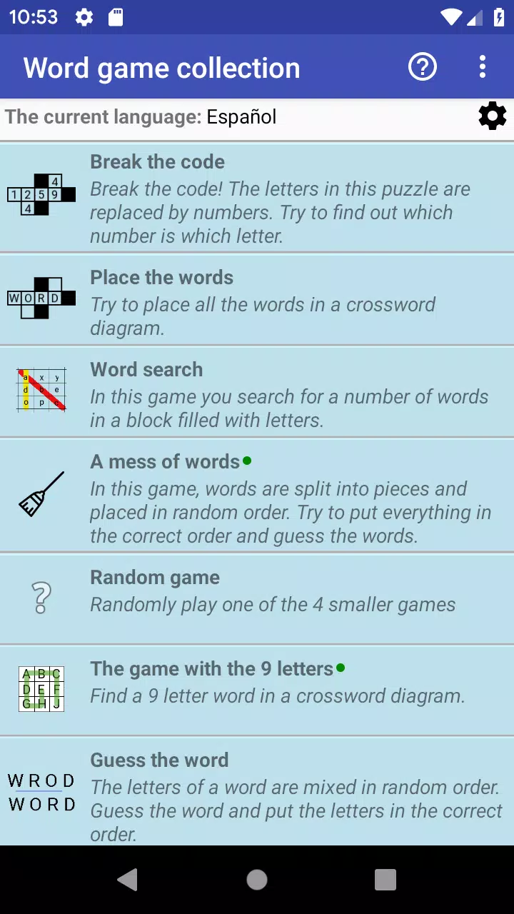 WGC Word Game Collection Zrzut ekranu 0
