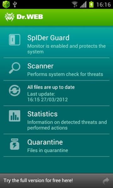 Dr.Web Security Space Ekran Görüntüsü 0