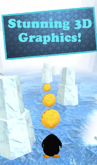 Penguin Run 3D ဖန်သားပြင်ဓာတ်ပုံ 1