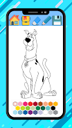 Scooby coloring doo cartoon ga 螢幕截圖 0