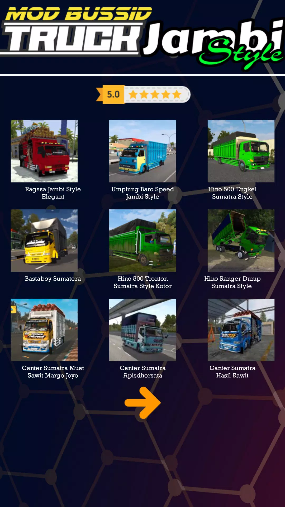 Mod Bussid Truk Jambi Style Ảnh chụp màn hình 1