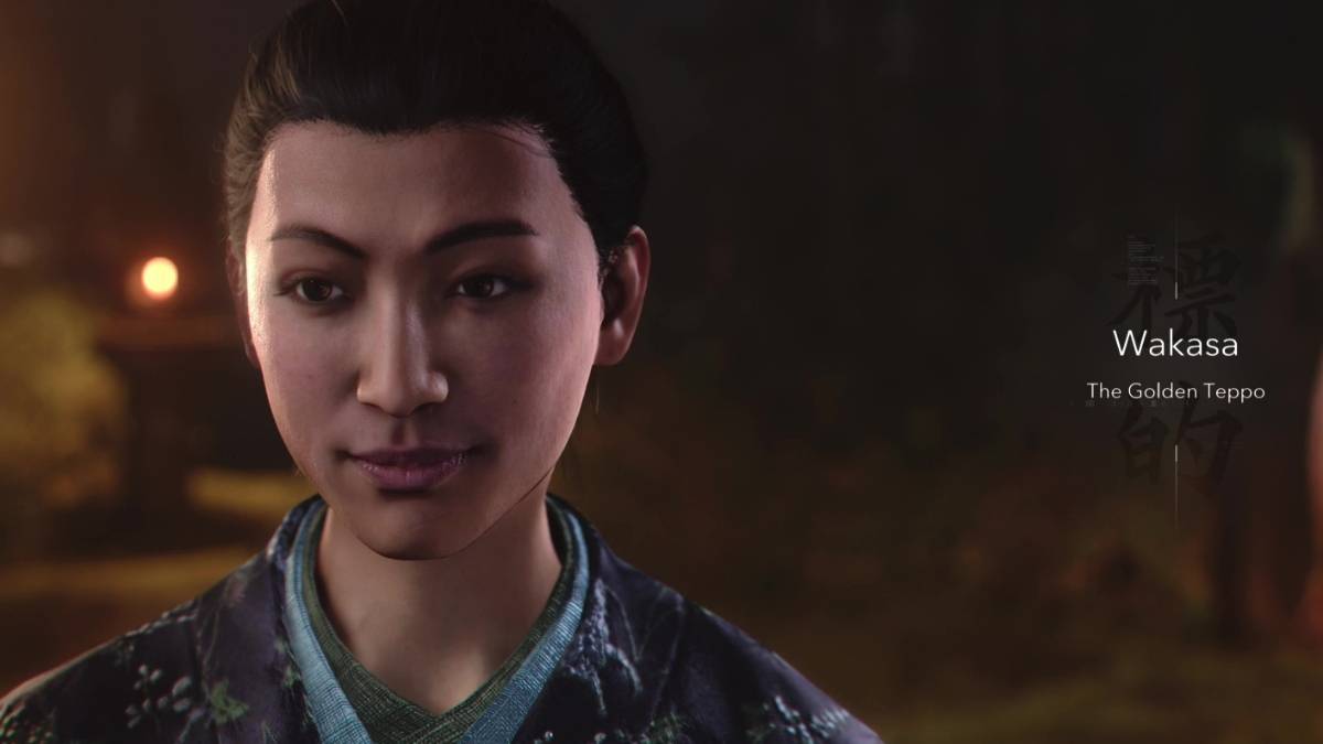 刺客的信条阴影在面对瓦卡萨（Wakasa）的金色teppo之后