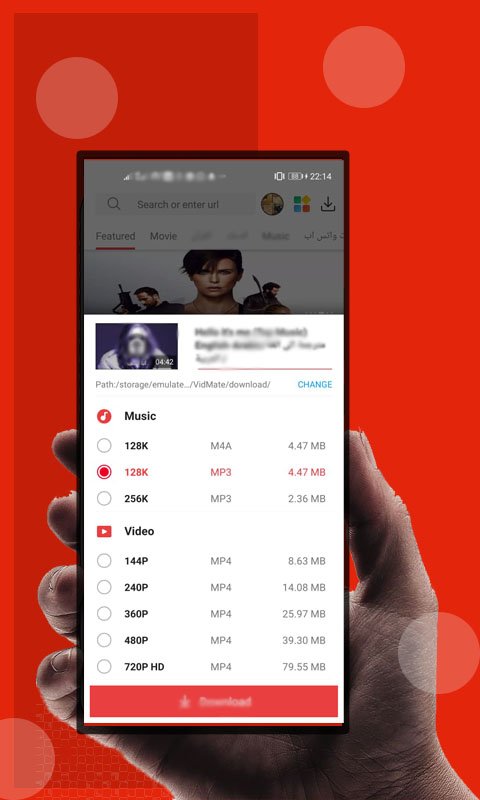 HD vidmax mat-video music status downloander 螢幕截圖 2