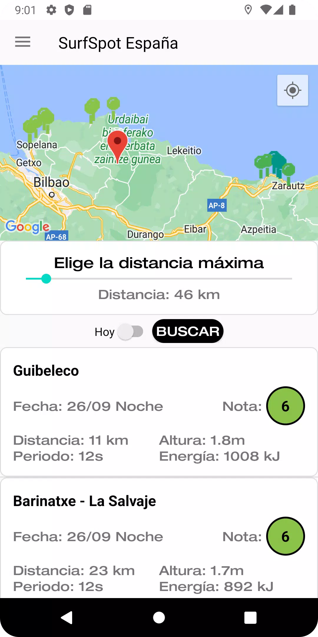 Surf Report Captura de pantalla 0