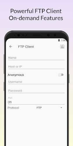 FTP Tool - FTP Server & Client Captura de pantalla 1