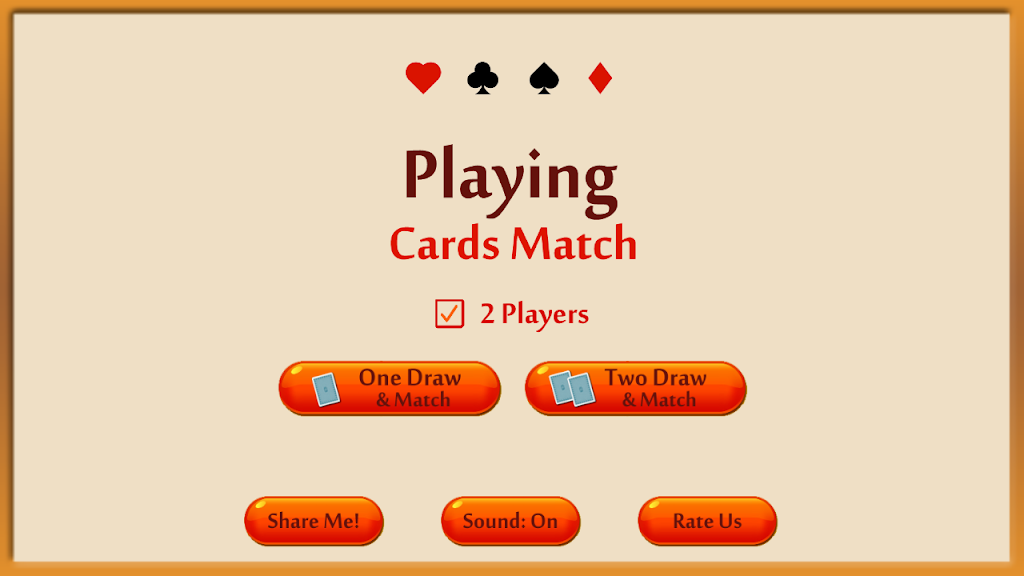 Playing Cards Matching Game - Memory booster game Zrzut ekranu 0