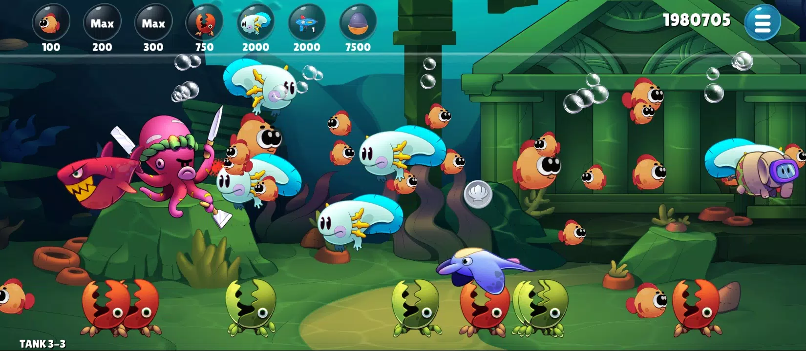 Insaniquarium Deluxe Evolution 螢幕截圖 2