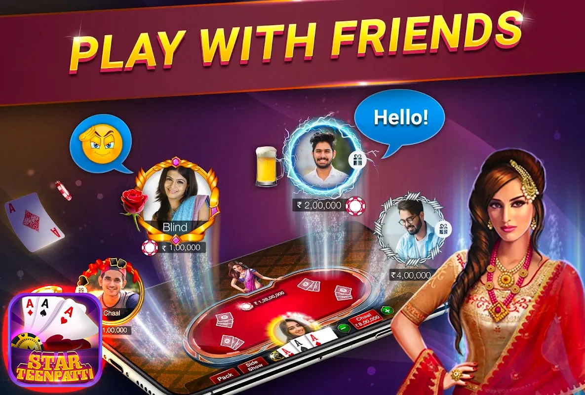 Teen Patti Star - Online 螢幕截圖 1