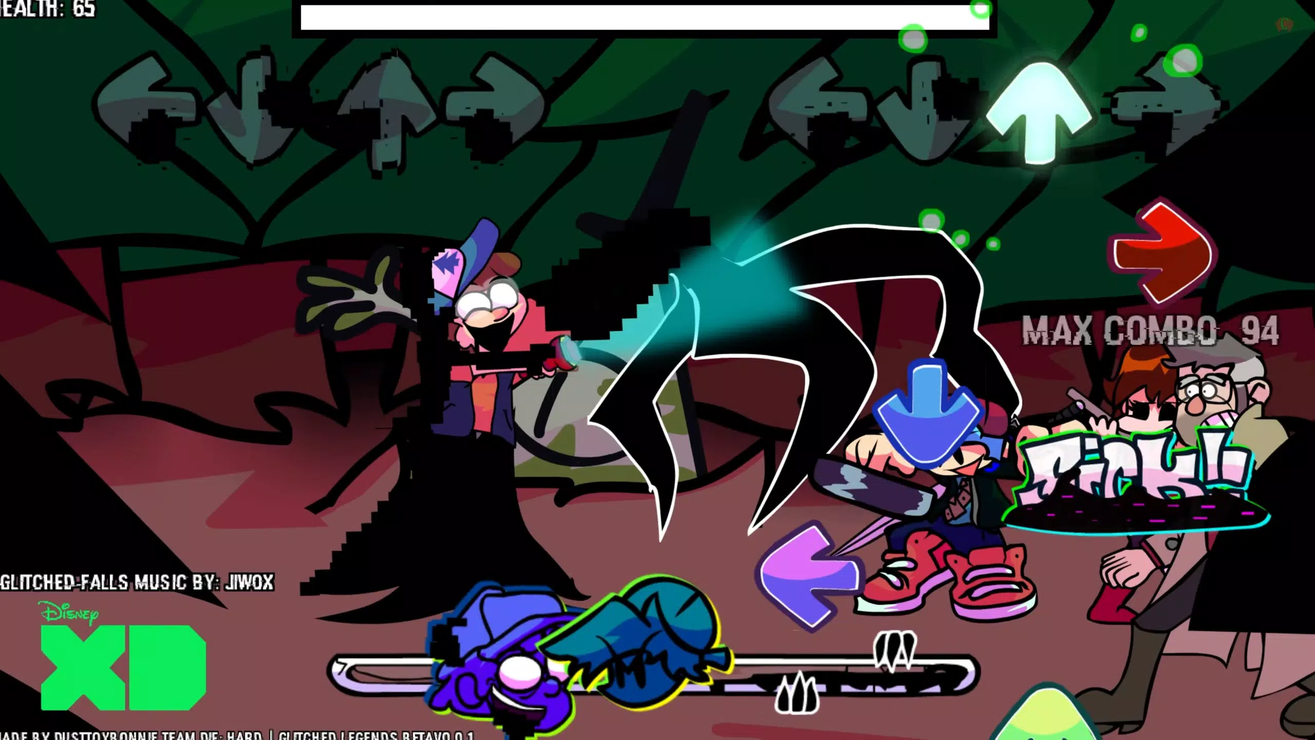 FNF Glitched legends Mod 螢幕截圖 0