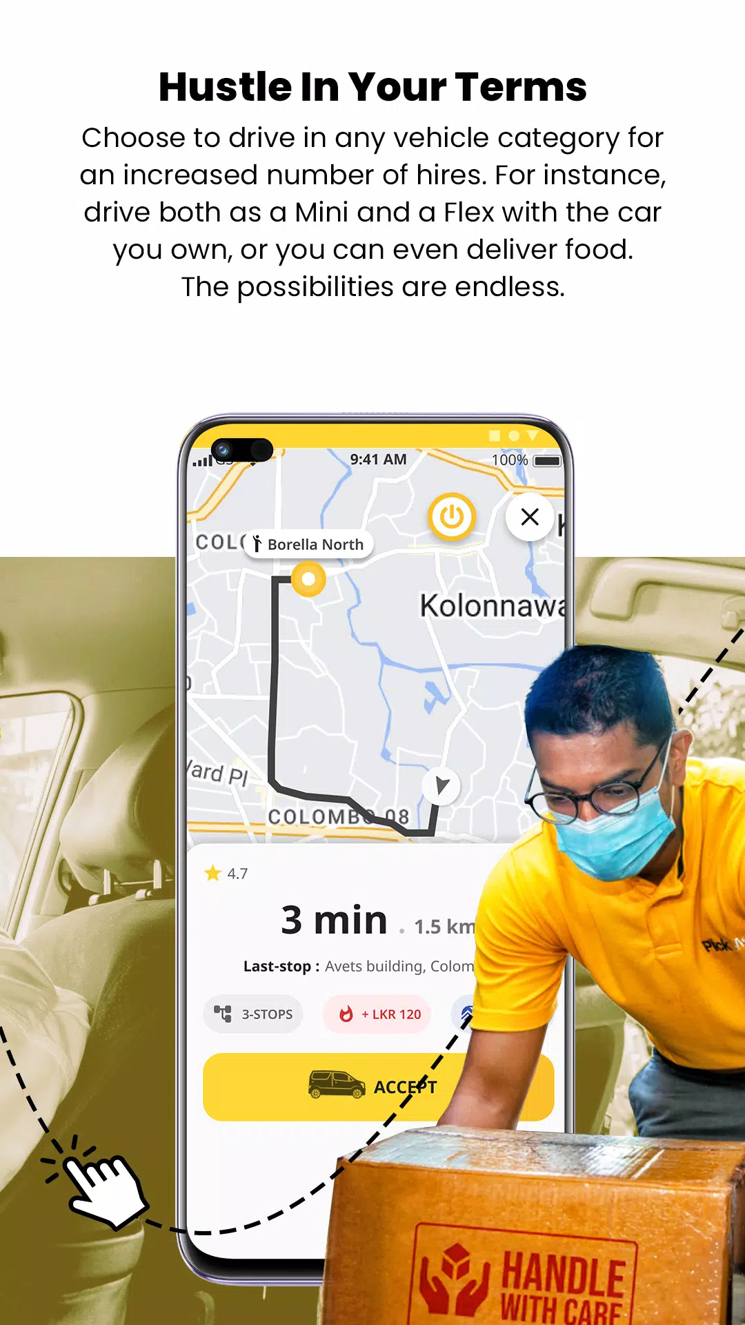 PickMe Driver Tangkapan skrin 3