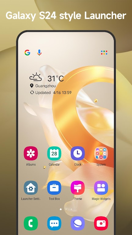 Cool S24 Launcher Galaxy OneUI Mod 螢幕截圖 0