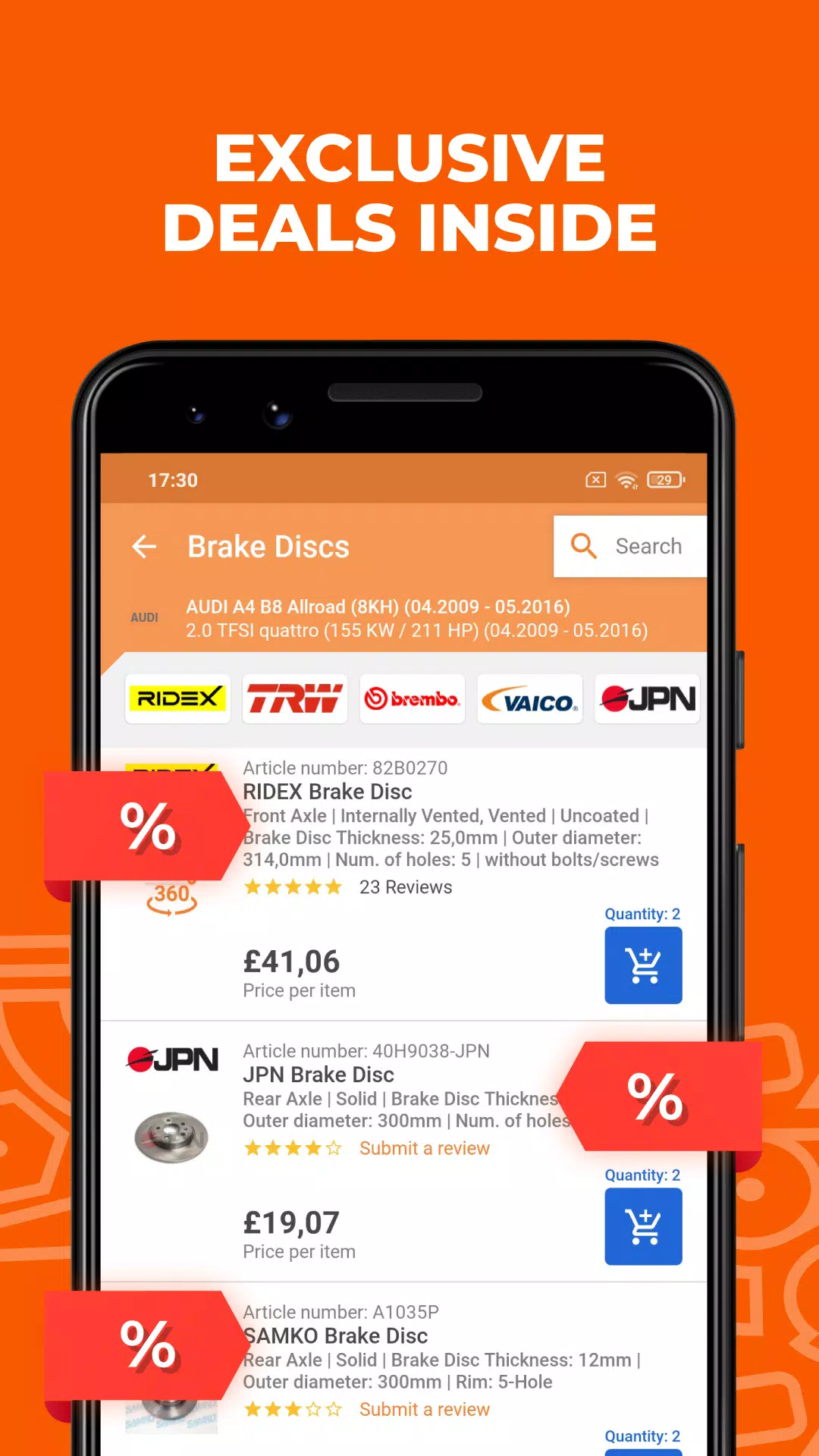 Schermata AUTODOC: buy car parts online 3