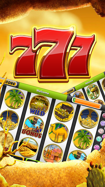 Desert Treasure Slot Machine 7 螢幕截圖 1