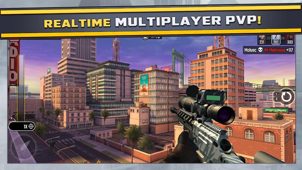 Pure Sniper: Gun Shooter Games Mod 螢幕截圖 3
