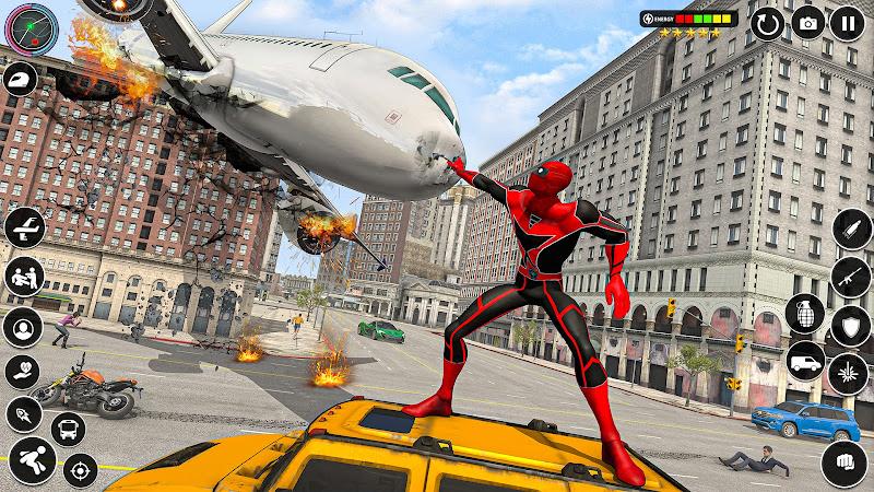Flying Rope Hero - Spider Game 螢幕截圖 1