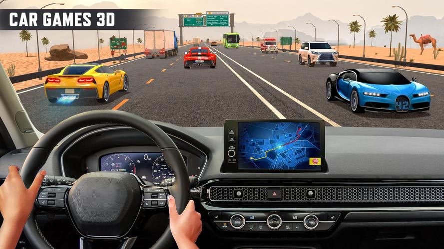 Real Highway Car Racing Games Ảnh chụp màn hình 3
