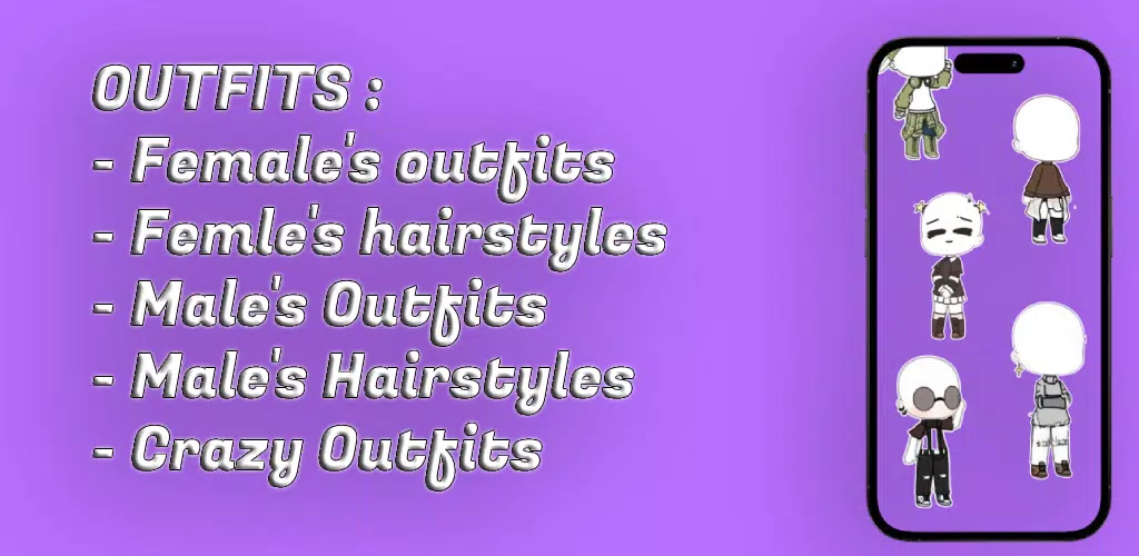 Gacha Outfits and Hairstyles Ảnh chụp màn hình 3