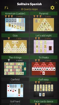 Solitaire Spanish pack 螢幕截圖 0