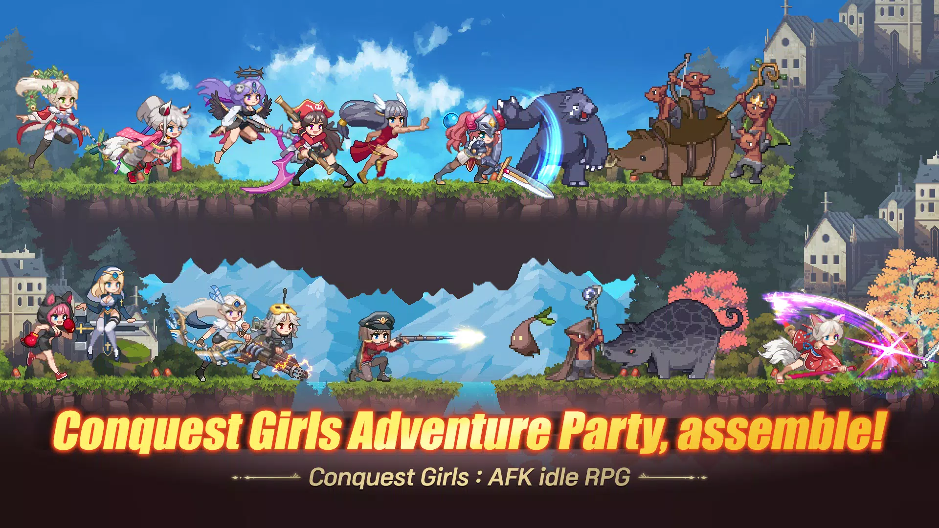 Conquest Girls: AFK Idle RPG 스크린샷 0